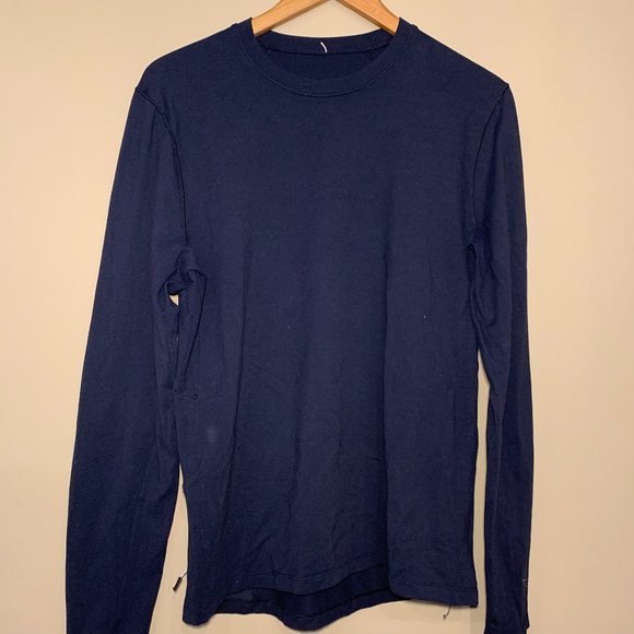 Men's navy blue running shirt - Lululemon - Picture 1 of 4